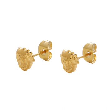 E-339 xuping moda jóias 24 K cor de ouro Rhinestone simples brincos de argola para as mulheres